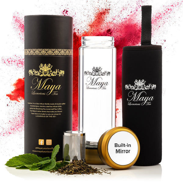 Tea Infuser Bottle by Maya Luxurious – Maya Luxurious Tea